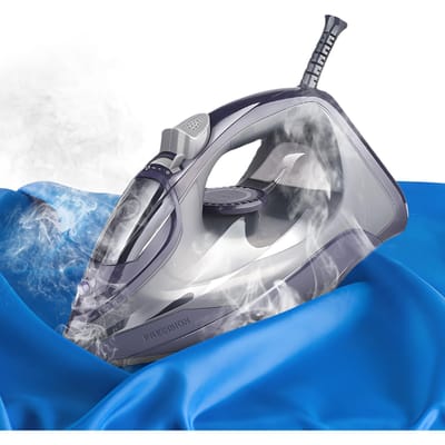 SOKANY Stoomstrijkijzer voor kleding met nauwkeurige thermostaatknop 2600W draagbare stijltang met EU plug grijs