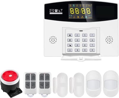 Alarmsysteem Inbraakalarm - Beveiligingssysteem Huis - Veilige Woning - Draadloze Bedrade Zones - 100 Zones - Wit