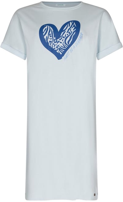 MyRebelle - Nachthemd - Blue Bay - Biologisch Katoen - Blauw - Maat 36
