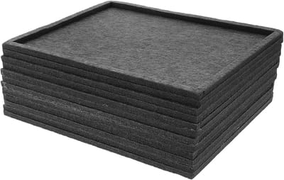 Puzzel Sorteerbakken - Legpuzzel Opbergers - Efficiënte Organisatie - Stapelbaar Ontwerp - 6 Delige Set - Donkergrijs