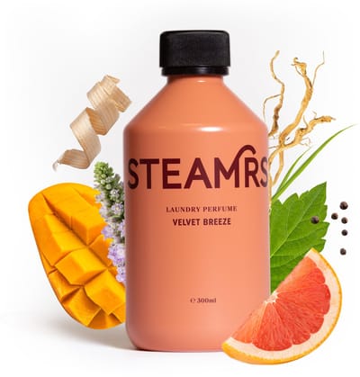 STEAMRS - Luxe Wasparfum - Velvet Breeze - 300 ml Designer parfum voor je kleding - 30-40 wasbeurten - Verzorgend voor textiel