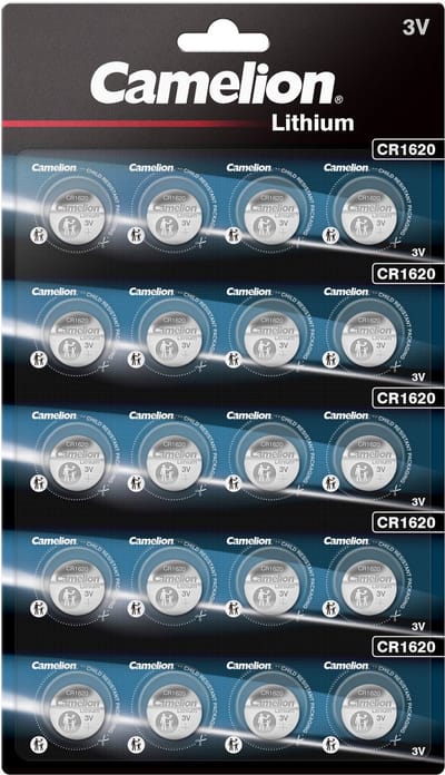 Camelion Lithium CR1620 3V blister 20