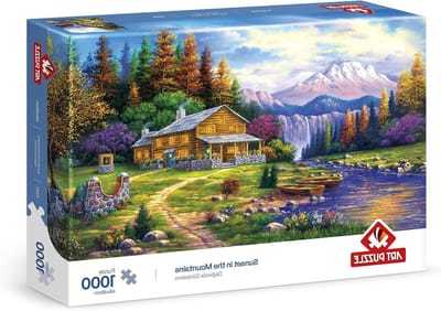 Legpuzzel - Panorama puzzel - Ontspanning thuis - Unieke vormen - 2 mm dik - Meerkleurig