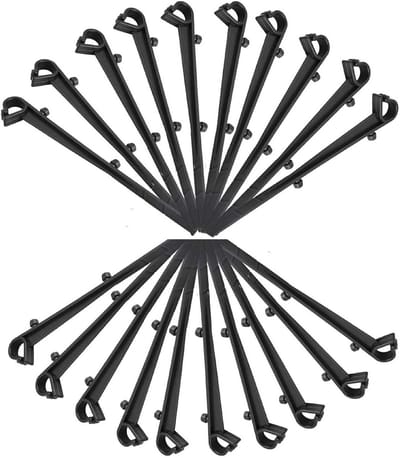 Set van 20 Dakgoot Beschermingshaken van 16 cm - Ideaal voor Bevestigen, Ondersteunen en Organiseren van Tuinaccessoires