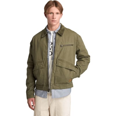 Timberland Strafford Washed Canvas Jacket Leaf Green Taglia: XL | Giacche leggere Outlet | Uomo | Verde