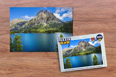 Puzzel Een groot meer in het Nationaal Park Pyreneeën in Europa - Legpuzzel - Puzzel 500 stukjes