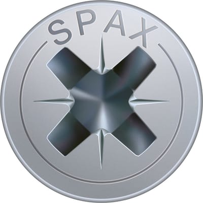 Spax spaanplaatschroef vz pk 4.0x80mm pz2
