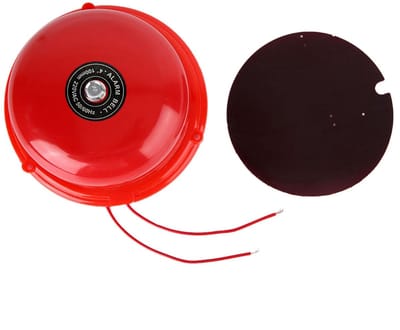 Dailygoody - Metalen Brandalarm - 100dB Geluidsniveau - Veilig en Betrouwbaar - 4 Inch Formaat - Elektrische Bubble - Voor Thuisgebruik - Kleur Zwart