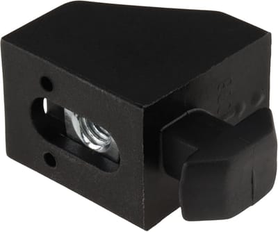 Versterkte Kunststof Connector - Draaibare Bevestiging - Profielsystemen Monteren - Glasvezel Versterkt - Rastermaat 45 mm - Zwart