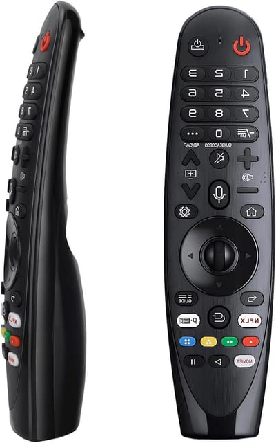 Draadloze afstandsbediening voor televisie met spraakfunctie, pointer en compatibiliteit met meerdere modellen