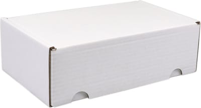SendProof® Postpakketdoos | golfkarton | 140x260x70mm | gestanst | wit | 25 stuks