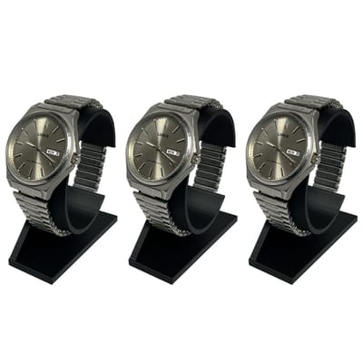 Horloge Houder - Zwart - 3 Stuks - Sieraden Houder - Horloge Standaard - Horloge Display - Horloge Rol