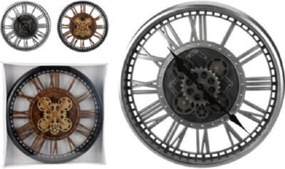Analoge Wandklok met Roterend Uurwerk 50 cm