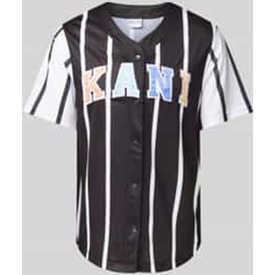 T-shirt met doorknoopsluiting