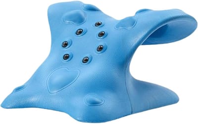 QTTVBTNA -Nek- en Schoudermassageapparaat – Ergonomisch Massagekussen met Rug- en Neksteun, Draagbaar Ontspanningskussen voor Thuis, Kantoor en Reizen
