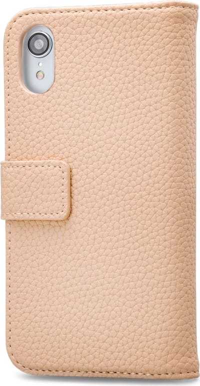 Mobilize Telefoonhoesje geschikt voor Apple iPhone XR Hoesje | Mobilize Elite Gelly Bookcase Portemonnee | Pasjeshouder voor 3 Pasjes | Telefoonhoesje voor Pinpas / OV Kaart / Rijbewijs - Sand | Roze