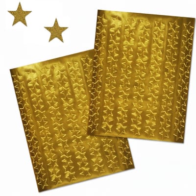 Gouden Sterren Stickers - Stickers Kerst Goud - 3 Stickervellen - 294 Stuks