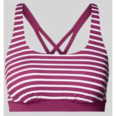 Bustier-bikini-bovendeel met gekruiste bandjes
