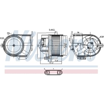 Binnenventilator NISSENS 87487