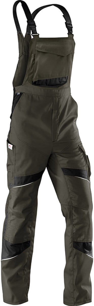 KUBLER ACTIVIQ 32505365 Amerikaanse Overall HEREN Overall Werkkleding Olijfgroen Zwart - Met Kniezak - Krasvrij
