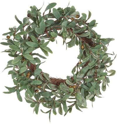 DANRUN - Decoratieve krans - Groen - Synthetisch