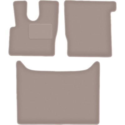 Beige veloursmatten voor: Daf XF 106 Automaat (2017)
