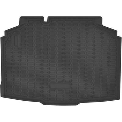 Kofferbakmat op maat - NORM LINERS - Skoda Fabia 4 (sinds 2021) - Hoge tafels - Zwart TPE - Antislipoppervlak