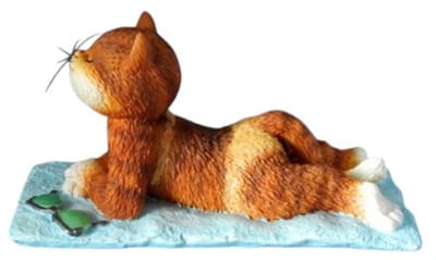 Costa Kat de vakantie kat - 9 Lives Beeldje - Parastone - 6,5 cm