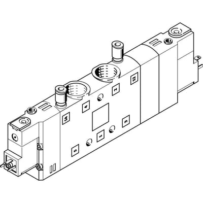 Festo 5/3 NC Lucht Magneetventiel G3/8 3000l/min - 170266