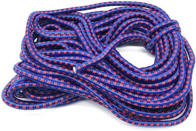 Rubberen Touw - Spanband Elastiek - Zeilen Vastzetten - Hoge Kwaliteit Rubber - 20 Meter - Zwart