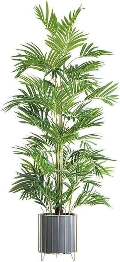Kunstplant Bamboe - Nep Palmboom - Woondecoratie - Onderhoudsvrij - 163cm - Groen