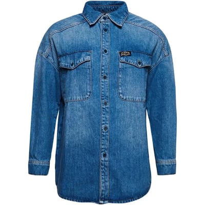 Superdry - Oversized denim shacket - Dames - Shirts