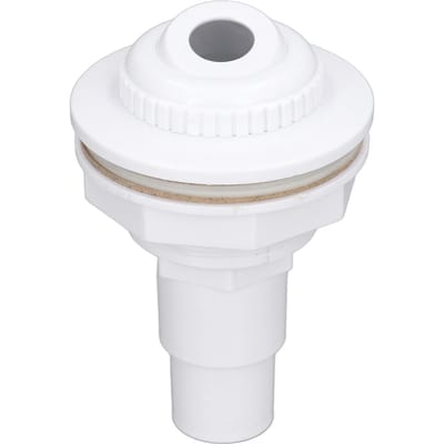 Complete Uitlaat Jet Fitting voor Boven Grond Zwembad met Pakking 1 inch Pijpadapter white