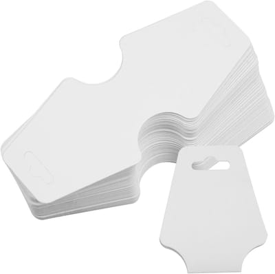 100 Stuks Kraft Papier Displaykaarten voor Sieraden - Perfect voor Oorbellen, Armbanden en Kettingen
