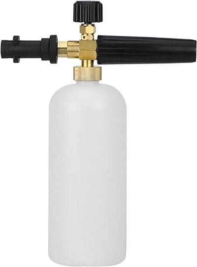 Schuimlans Flessensproeier - Autoreiniging Accessoire - Auto Wassen - Verstelbaar Schuim - 1 Liter Capaciteit - Wit
