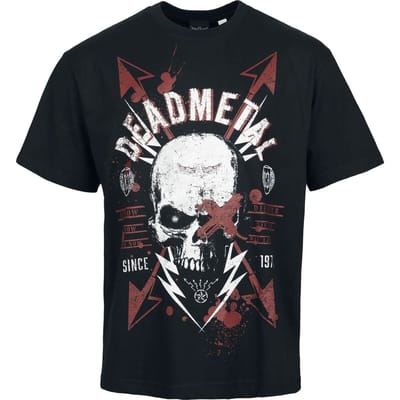 Alchemy England - Gothic T-shirt - Dead Metal Oversized T-shirt Mannen - S tot XXL - voor Mannen - zwart