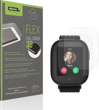 dipos FLEX – 2x Matte Screenprotector geschikt voor Xplora X6 Play eSIM (2. Generation) | Volledige Schermbescherming | Case-Friendly