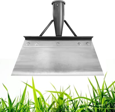 multifunctionele tuinschep - roestvrijstalen schoonmaakschep voor onkruid en mos - ijsverwijdering en sneeuwschep - 21 cm voor planten - boerderij - wieden gereedschap