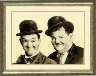 borduurpakket 75.118 laurel&hardy