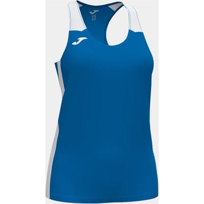 Joma Record Ii Mouwloos T-shirt Wit,Blauw S Vrouw