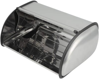 Dailygoods- Brooddoos Grote Capaciteit - Broodbewaarbox - Roestvrij Stalen - Opbergdoos - Keuken - Antislip Handvat - Broodopslag