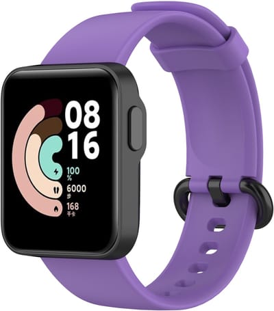 By Qubix - Classic siliconen sportbandje - Paars - Geschikt voor Xiaomi Mi Watch Lite / Redmi Watch