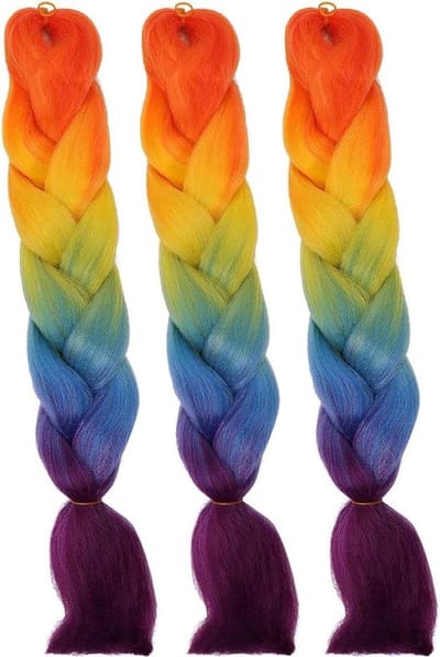 Dailygoods- Haarextensies 24 Inch - Jumbo Vlechten - Synthetisch Vlechthaar - Twist Gevlochten Haar - Ombre Vlecht Haar - Topkwaliteit Synthetische Vezels