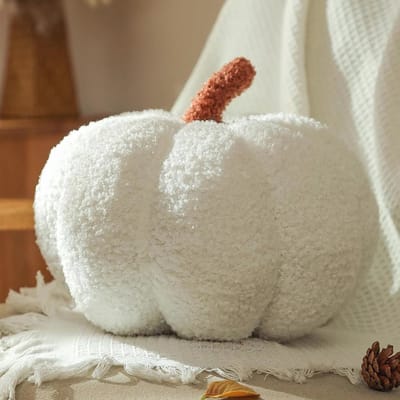 Groot Halloween Pompoenkussen in Pompoenvorm - Decoratief Sierkussen voor Herfst en Kinderkamers