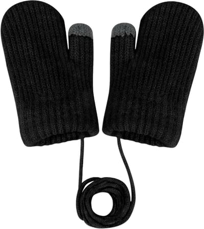 Schattige winddichte gebreide handschoenen voor peuters, gevoerd en warm voor de winter, ideaal voor 0-3 jaar