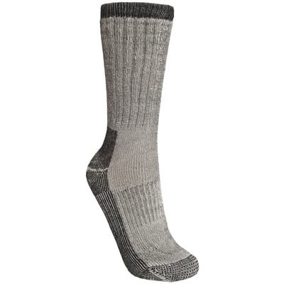 Trespass Herenwandelaar Merino Wollen Wandelschoenen Sokken (1 Paar) (Grijze Mergel)