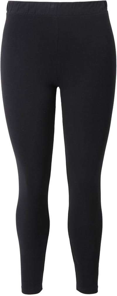 Studio Untold - Dames - legging smal gesneden high waist elastische band jersey - Zwart - Maat 46+