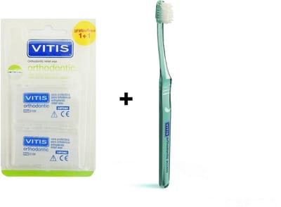 Vitis Orthodontic Wax + Vitis Orthodontic Tandenborstel