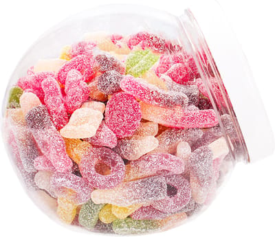 Sour Mix candy - zuur snoep in vorm van sleutels, colaflessen en figuren - 900g