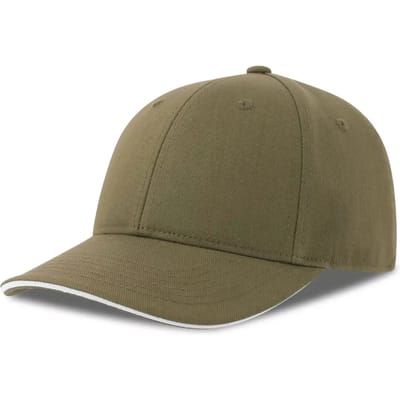Atlantis Headwear Liberty Sandwich-S Cap AT684 - OLIVE/WHITE - One size